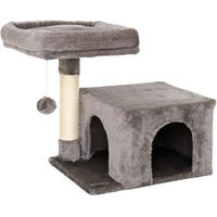Produktbild von lionto Kratzbaum für Katzen und Kitten mit Höhle und Sisal in Grau