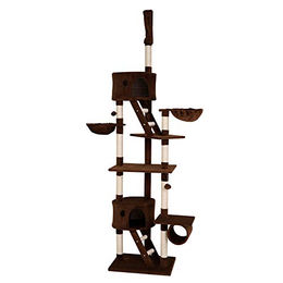 Lionto Kratzbaum XXL für Katzen mit Sisal und Deckenspanner braun - 1 Stk. – Bild 1 von 6