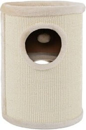 Produktbild von Lionto Kratztonne für Katzen aus Sisal mit Plüschrand und Spielball beige 50 cm - 50 cm