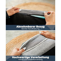 Produktbild von Lionto orthopädisches Hundebett mit Memory Foam für Hunde und Katzen in Grau Größe L