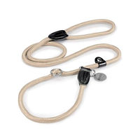 Produktbild von lionto Retrieverleine als Hundeleine und Führleine aus Nylon, wasserabweisend, beige, 170 cm - 1,7 m