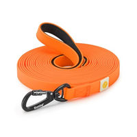 Produktbild von lionto Schleppleine LongRun für kleine und mittlere Hunde, wetterfest, Nylon, orange, 10 m