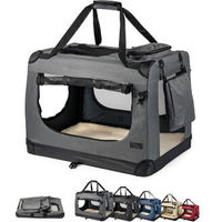 Produktbild von Lionto Transportbox für Katzen Grau Grösse M aus Oxford-Gewebe