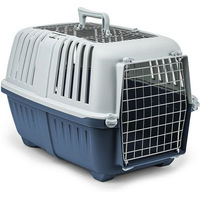 Produktbild von lionto Transportbox für Katzen aus Kunststoff in Blau 58,5x35,5x40 cm