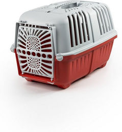 lionto Transportbox für Katzen aus Kunststoff mit Tragegriff und sicherem Schließsystem – Bild 1 von 4