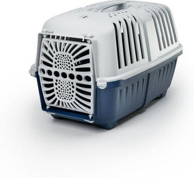 lionto Transportbox für Katzen aus Kunststoff mit Tragegriff und sicherem Schließsystem – Bild 1 von 4