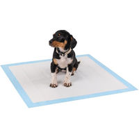Produktbild von Lionto Welpenunterlagen 6-lagige Trainingspads für Hunde mit Klebestreifen 100 Stück 60x60 cm auslaufsicher und saugstark blau/weiß - 100 x 60 cm
