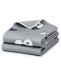 lionto Wiederverwendbare Welpenunterlagen 2er-Set Grau Größe L aus Polyester – Bild 1 von 9