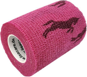 LisaCare selbsthaftende Bandage für Pferde aus Vliesstoff Rosa 7,5cm x 4,5m – Bild 1 von 3