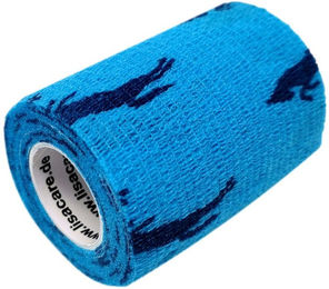 LisaCare selbsthaftende Bandage für Pferde Blau 7,5cm x 4,5m – Bild 1 von 3