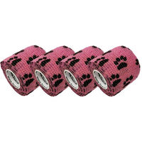 Produktbild von LisaCare Selbsthaftender Pfotenverband Gamaschen Rosa 5cm x 4,5m zur Wundpflege