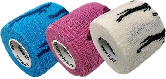 LisaCare Selbstklebende Pferdebandagen Tierverband aus Stoff 5cm x 4,5m – Bild 1 von 3