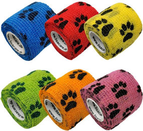 LisaCare Selbstklebende Pfotenbandagen Gamaschen zur Wundpflege 5cm x 4,5m – Bild 1 von 3