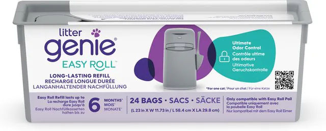 Litter Genie Easy Roll Nachfüller Beutel für Katzenstreu Entsorgungssystem 24 Stück – Bild 1 von 9