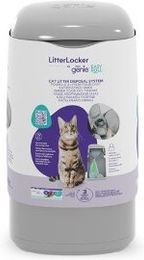LitterLocker by Litter Genie EasyRoll Katzenstreu-Entsorgungseimer aus Kunststoff in Grau inkl. Kassette – Bild 1 von 4