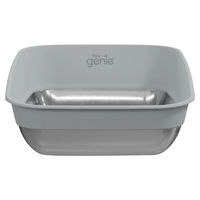 Produktbild von LitterLocker by Litter Genie Platinum Katzentoilette aus Edelstahl in Grau und Silber