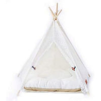 Produktbild von little dove Hundetipi aus Baumwolle mit Matratze Weiß