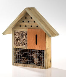 Produktbild von Little Friends Insektenhotel aus Holz in Braun ca. 27,3 x 9 x 30 cm FSC-zertifiziert