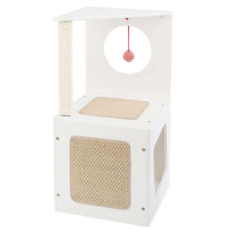 Produktbild von LIVIcom Kratzbaum für Katzen aus Holz in Beige oder Weiß