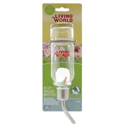 Produktbild von Living World Glas Trinkflasche für Hamster, Mäuse und Rennmäuse, transparent, 177 ml