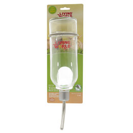 Produktbild von Living World Glas Trinkflasche für Kaninchen, Frettchen und Meerschweinchen, transparent, 769 ml