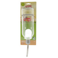 Produktbild von Living World Glas Trinkflasche für Kaninchen, Frettchen und Meerschweinchen, transparent, 769 ml