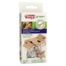 Produktbild von Living World Green Drehspiel aus Holz für Hamster, Mäuse und Rennmäuse klein