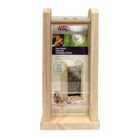 Produktbild von Living World Green Heuraufe aus Holz für Hamster, Mäuse und Rennmäuse Größe S