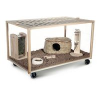 Produktbild von Living World Green Moving Home Kleintierkäfig aus Holz Größe M