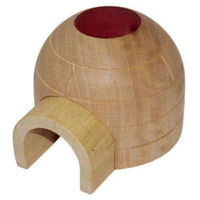 Produktbild von Living World Tiny Treasures Iglu Nagerspielzeug aus Holz mit Versteck für Hamster und Mäuse