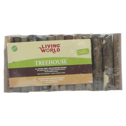 Living World TreeHouse Log Häuschen aus Holz in Braun Größe S – Bild 1 von 5