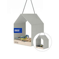 Produktbild von LIVLIG 2in1 Vogelhaus und Vogeltränke aus Metall in Greige