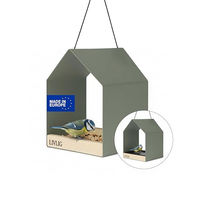 Produktbild von LIVLIG Vogelhaus aus Metall als 2in1 Vogelfutterhaus und Vogeltränke in Grün