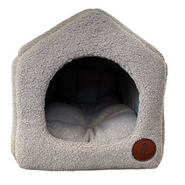 Produktbild von LokiLux Hundehütte und Katzenhaus Amelie Bouclé Beige Größe M