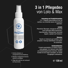 Lolo & Max 3 in 1 Entfilzungsspray für Hunde und Katzen 130ml – Bild 1 von 3