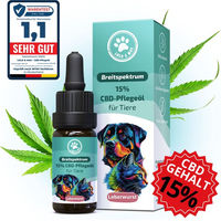 Produktbild von Lolo & Max CBD Öl 15% Leberwurst zur Beruhigung und Unterstützung der Gelenke für Hunde und Katzen 10ml