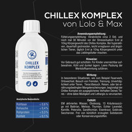 Lolo & Max Chillex Komplex Beruhigungstropfen für Hunde und Katzen 250ml – Bild 1 von 3