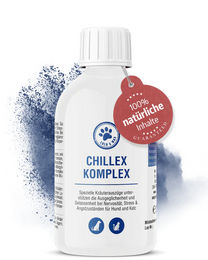 Produktbild von Lolo & Max Chillex Komplex Beruhigungstropfen für Hunde und Katzen ohne tierisches Protein und Konservierungsstoffe 250ml