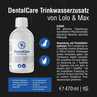 Produktbild von Lolo & Max DentalCare Trinkwasserzusatz zur Zahnpflege 470ml
