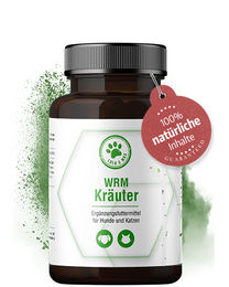 Produktbild von Lolo & Max WRM Kräuter Pulver für Hund und Katze zur Unterstützung der Magen-Darm-Verdauung 50g