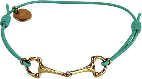 Produktbild von LONA Armband für Damen aus Edelstahl in Gold mit Türkis und Grün 14 cm bis 20 cm