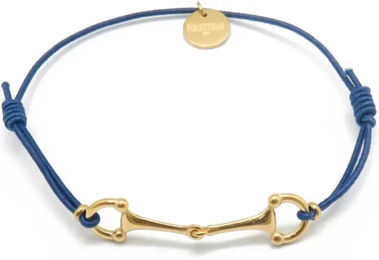 Produktbild von LONA Armband für Damen aus Edelstahl in Gold und Blau 14 cm bis 20 cm