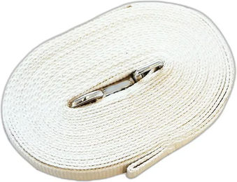 Produktbild von Longe für Pferde Riding World aus Polyester in Beige und Weiß