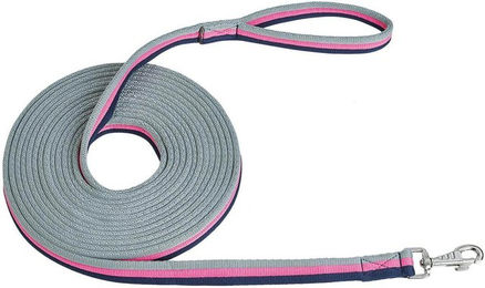 Longe Soft Longierleine aus Mischgewebe in Pink Grau und Marine – Bild 1 von 1