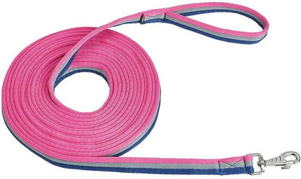 Longe Soft Longierleine aus Polyester in Pink und Grau – Bild 1 von 1