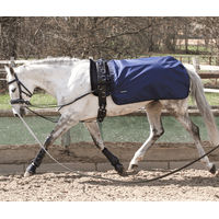 Produktbild von Longierdecke Rain 50 Navy Blau aus Polyester 155 cm