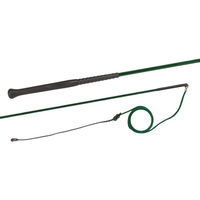 Produktbild von Longierpeitsche Fleck aus Nylon mit Ergo-Griff in Dunkelgrün 200 cm