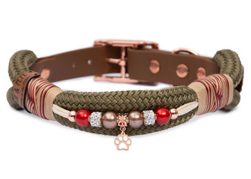 Produktbild von Lotte Tauhalsband mit Perlen wasserabweisend Größe S 25-33cm für kleine Hunde
