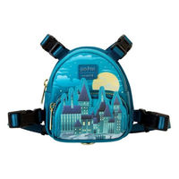 Produktbild von Loungefly Funko Harry Potter Hogwarts Mini Rucksack Hundegeschirr Blau Kunstleder Medium