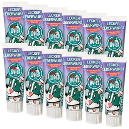 Lov&Ed Leberwurst Hund Belohnungssnack Schwein 12x 75g – Bild 1 von 2